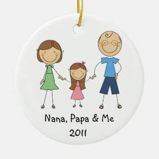 Nana-Papa und ich Verzierung Keramikornament