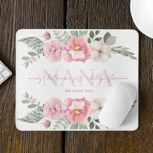 Nana Personalisiert Floral Mousepad