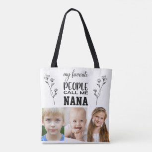 NANA PERSONALISIERT FOTO TOTE BAG FÜR GRANDMOTHER