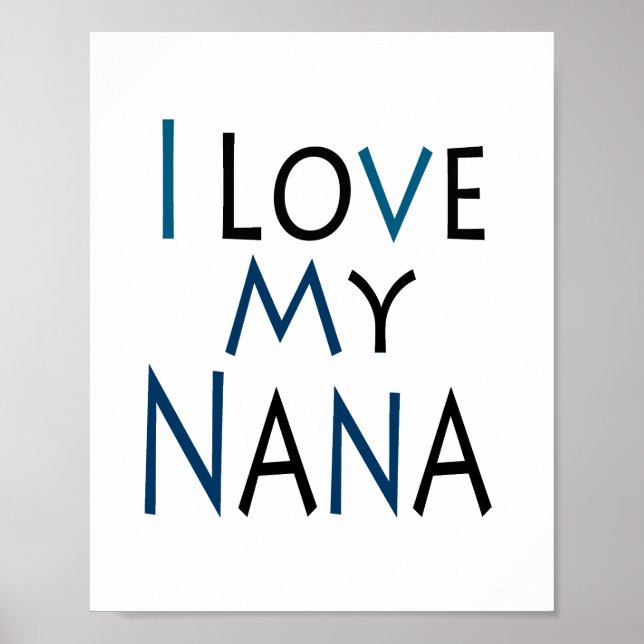 Nana Poster (blau) (Standard-Bildformat) (Vorne)