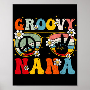 Nana Retro Matching Family 70er Oma Mütter Day Poster