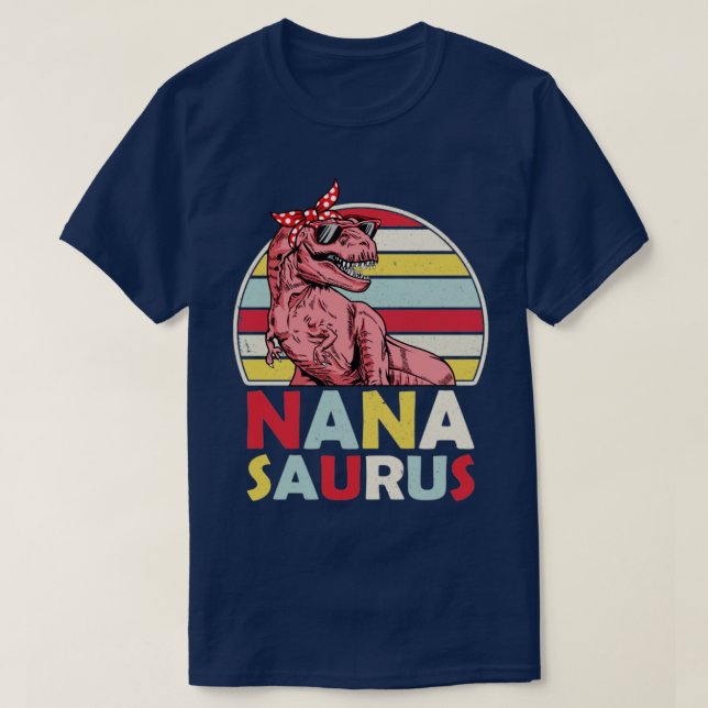 Nana Saurus Tshirt Oma Saurus Shirt Oma din (Design vorne)