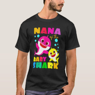 Nana Shark Birthday Nana Shark Familienmutter Da T-Shirt