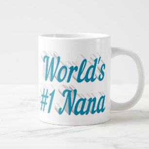 Nana Sky Blue Halbtext Riesenkaffee Tasse