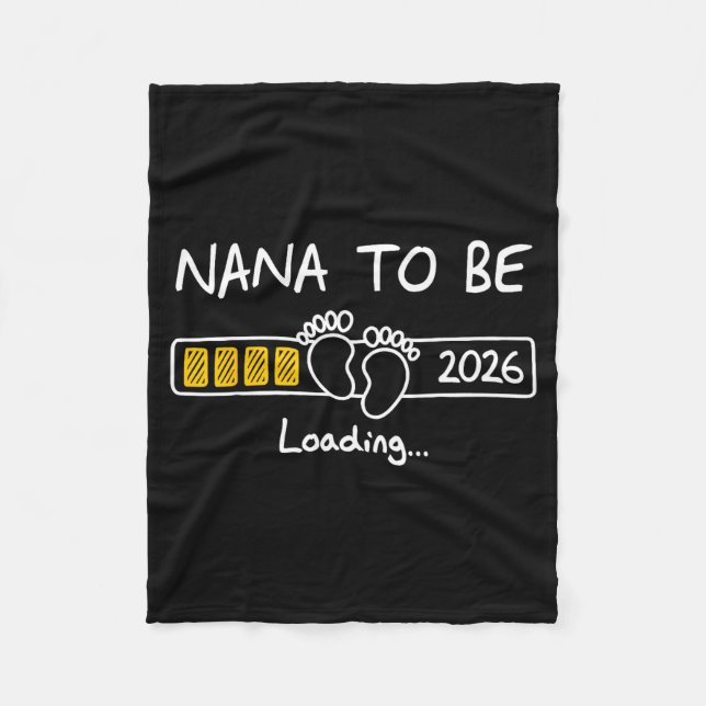 Nana To Be 2026 Loading Nana Est 2026  Fleecedecke (Vorderseite)
