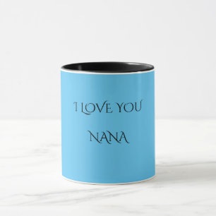 "NANA" tonte ICH LIEBE SIE zwei Becher Tasse