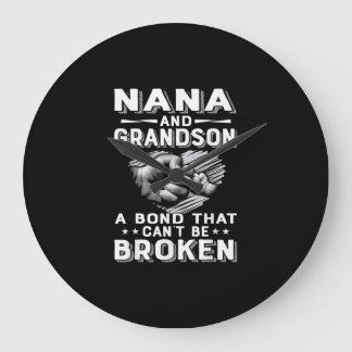Nana und Grandson eine Anleihe, die zerbrochen wer Große Wanduhr