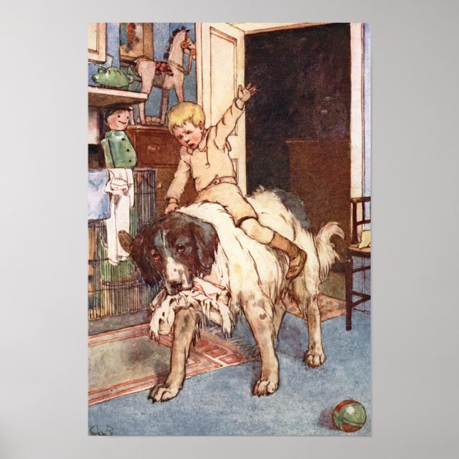 Nana und Michael Darling von Alice B. Woodward Poster (Vorne)