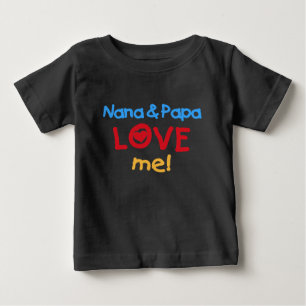 Nana und Papa Liebe Baby T-shirt