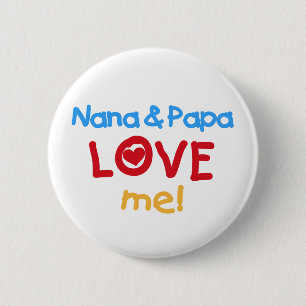 Nana- und Papa-Liebe ich Button