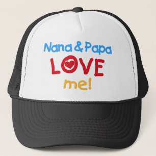 Nana- und Papa-Liebe ich Truckerkappe