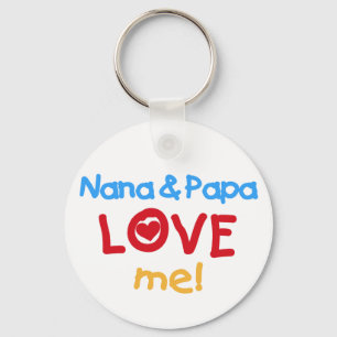 Nana und Papa Liebe Schlüsselanhänger