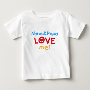 Nana und Papa lieben mich Baby T-shirt