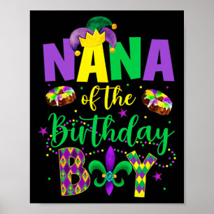 Nana vom Geburtstagskind Shirt Mardi Gras Gigi Maw Poster