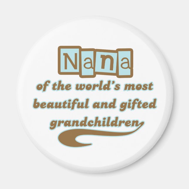 Nana von den begabten Grandkindern Magnet (Vorne)