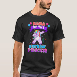 Nana von der Geburtstagsprinzessin Unicorn Girl Bi T-Shirt