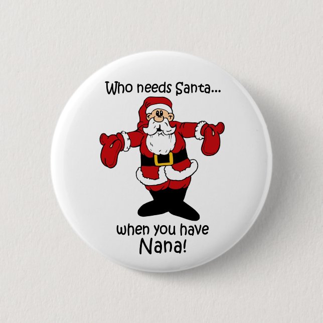 Nana-Weihnachtsknopf Button (Vorderseite)