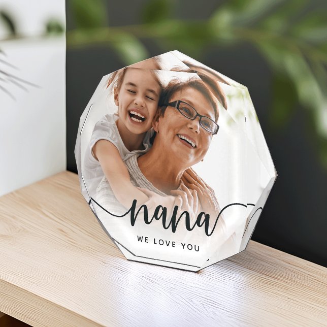 Nana Wir Liebe Sie | Oma Script Overlay Fotoblock (Von Creator hochgeladen)