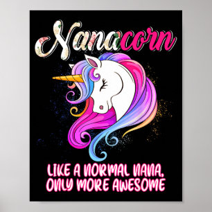 Nanacorn Frohen Muttertag Einhorn Liebhaber stolz Poster
