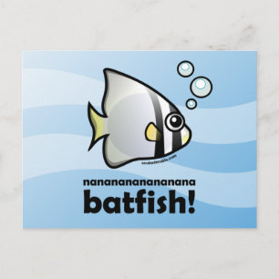 nanananananana Batfish! Postkarte
