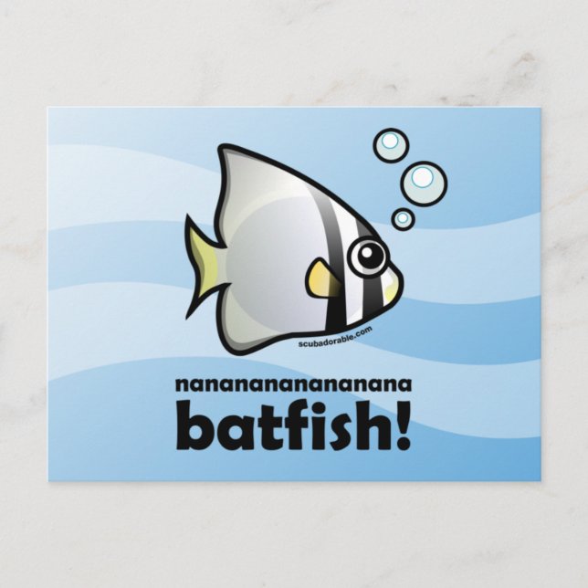 nanananananana Batfish! Postkarte (Vorderseite)