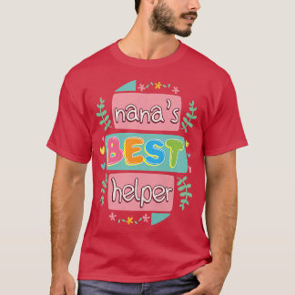 Nana's Best Helper Grandchildren Grandkids Oma T-Shirt