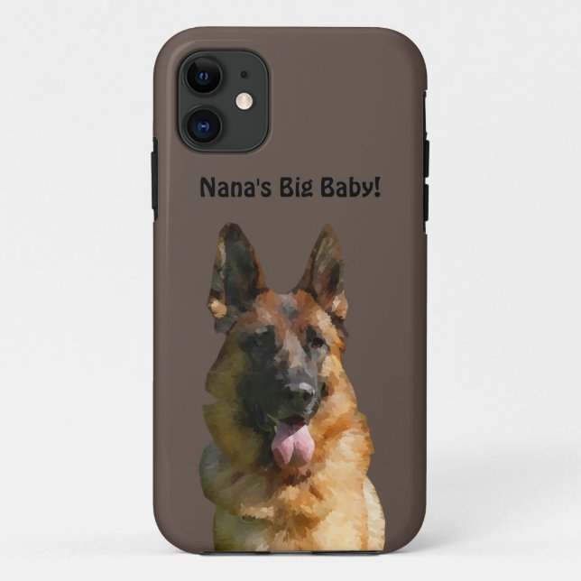 Nana's Big Baby German Shepherd Phone Case (Rückseite)