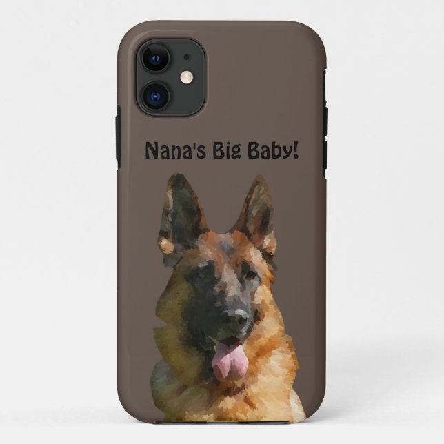 Nana's Big Baby German Shepherd Phone Case (Rückseite)