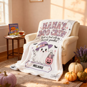 Nanas Boo Crew 1 Enkelname Halloween-Geist Fleecedecke