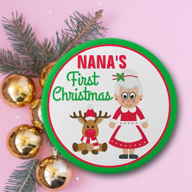 Nanas erster Weihnachtsknopf Button (Von Creator hochgeladen)