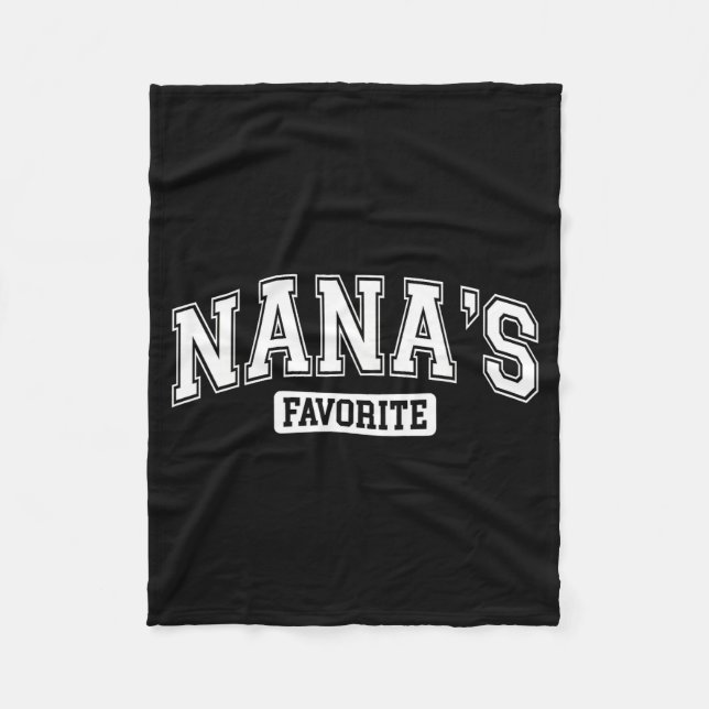 Nana's Favorite Family Baby Granhild Quote Family  Fleecedecke (Vorderseite)