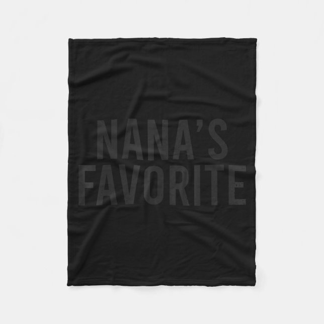 Nana's Favorite Family Baby Granhild Quote  Fleecedecke (Vorderseite)