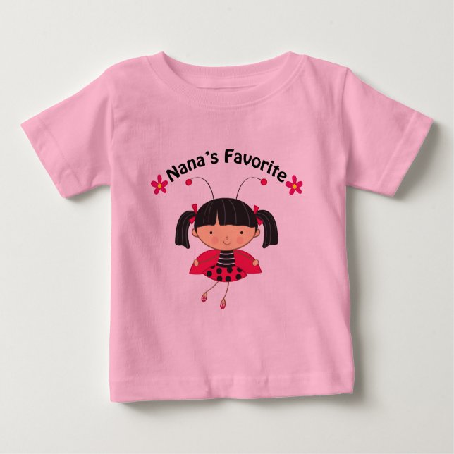 Nanas Favorite Girls Gift Baby T-shirt (Vorderseite)