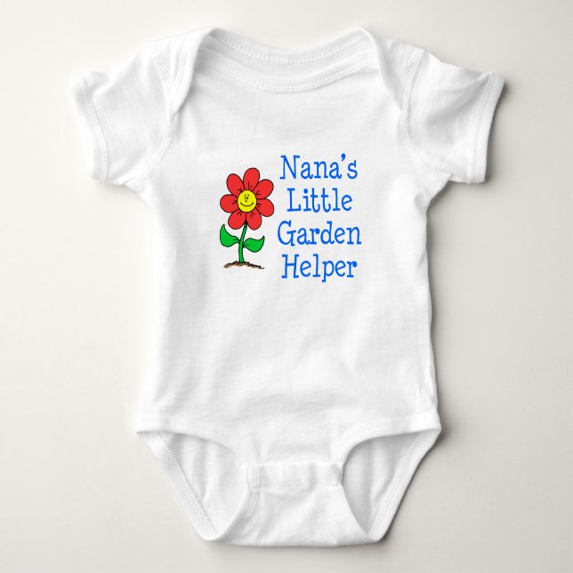 Nana's Garden Helper Baby Strampler (Vorderseite)