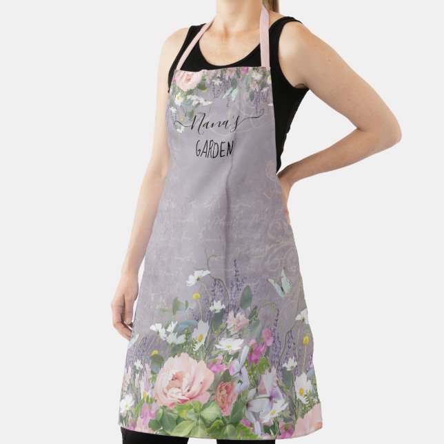 Nanas Garden Hütte Floral Lavendel Butterfly Schürze (InSitu)