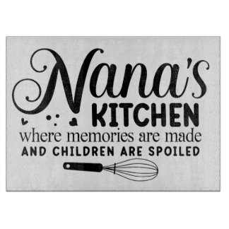 Nana's Kitchen Glass Cutting Board Schneidebrett