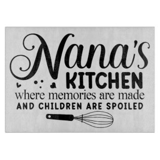 Nana's Kitchen Glass Cutting Board Schneidebrett