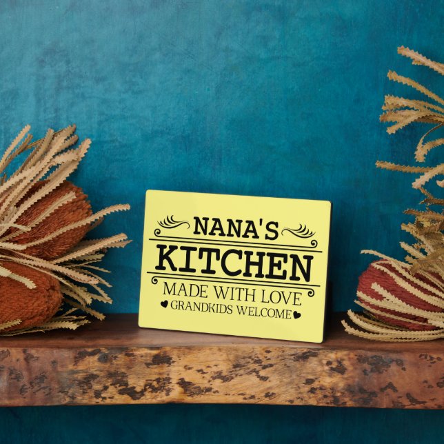 Nana's Kitchen Word Art Fotoplatte (Seite)