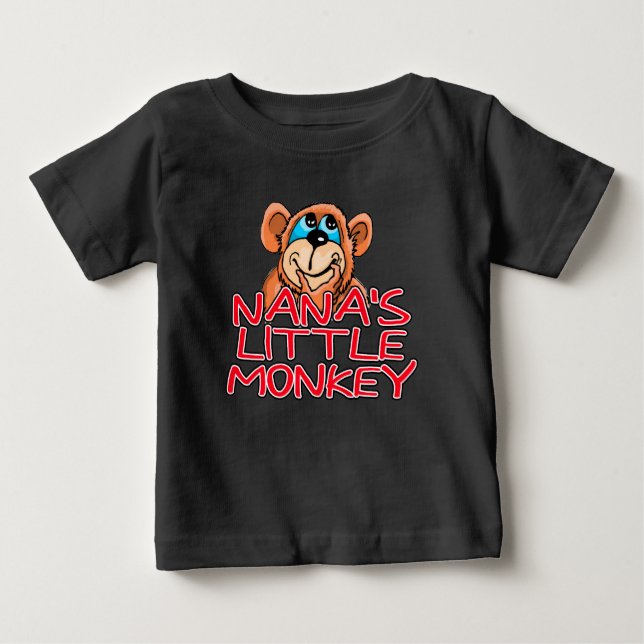 Nanas kleiner Affe Baby T-shirt (Vorderseite)