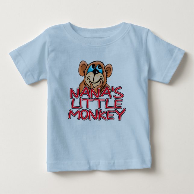 Nanas kleiner Affe Baby T-shirt (Vorderseite)