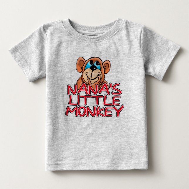Nanas kleiner Affe Baby T-shirt (Vorderseite)