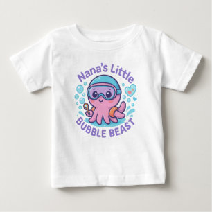 Nanas kleiner Niedlicher Krake Baby T-shirt