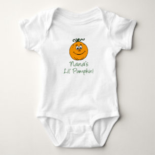Nana's kleines Pumpkin-Herbst-Großkind Baby Strampler