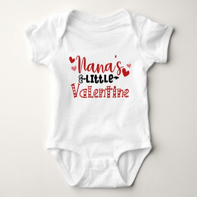 Nanas kleines Valentin Baby Strampler (Vorderseite)
