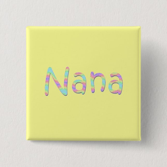 Nanas Knopf Button (Vorderseite)