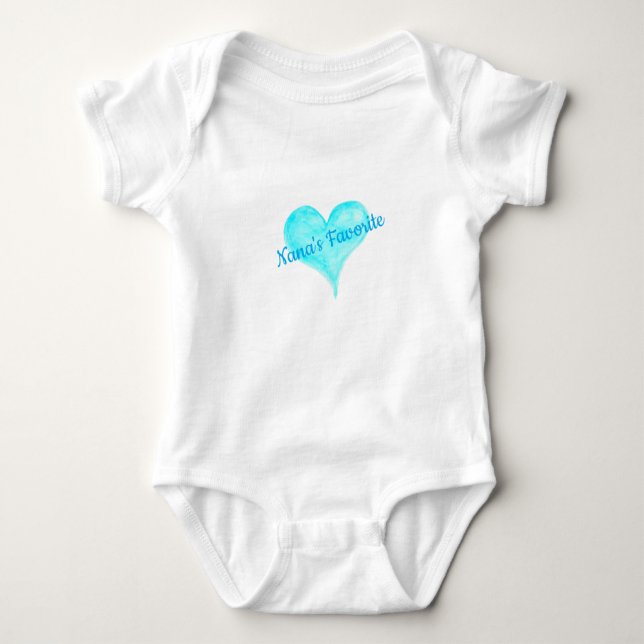 Nanas Lieblings-Bodysuit-T-Shirt Baby Strampler (Vorderseite)