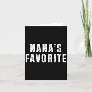 Nanas Lieblings-T Lustige Oma Großeltern Granhi Karte