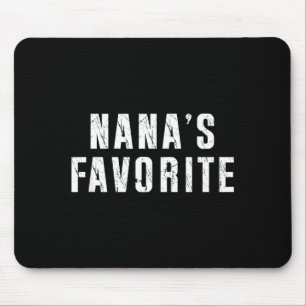 Nanas Lieblings-T Lustige Oma Großeltern Granhi Mousepad