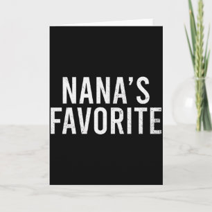 Nanas Lieblingsfamilien-Baby-Enkelkind-Zitat _2  Karte