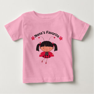 Nanas Lieblingsmädchen-Geschenk Baby T-shirt